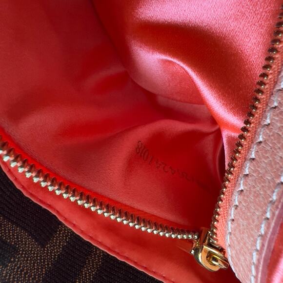 Vintage Fendi Enamel Flower Buckle Zucca Baguette - Picture 5 of 7